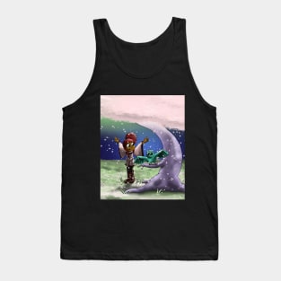 African American Girl and Owl Tank Top